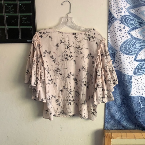 Light pink floral blouse (NWOT) - Picture 2 of 4